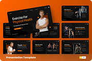 Exercise Gym - Gym Google Slide, a Presentation Template by GraphauseProject (Thumbnail 1 of 6)