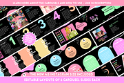 Pastel Neon Instagram Templates, a Social Media Template by SunshineStudioBoutique (Thumbnail 7 of 10)