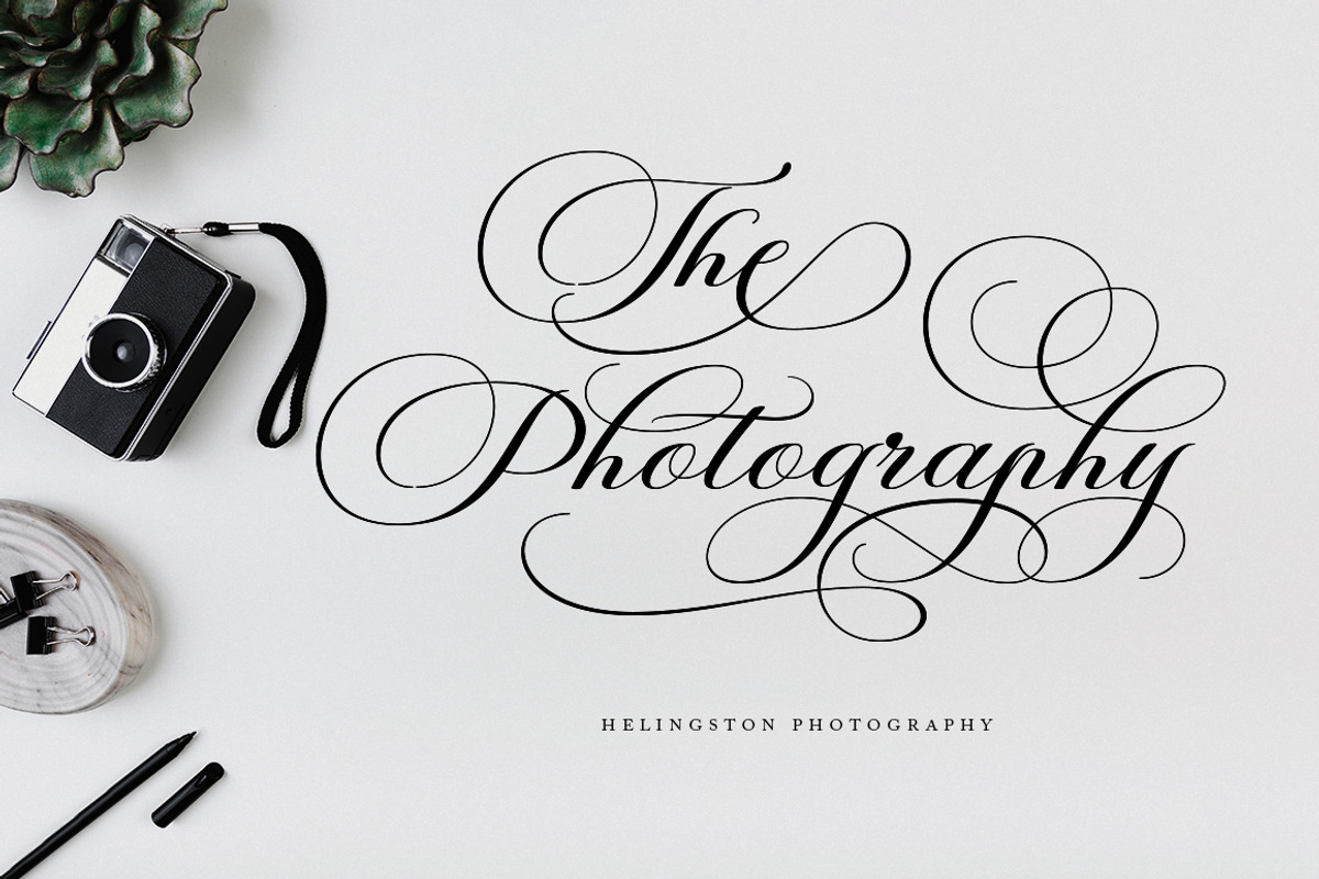 Helingston Script, a Script Font by Has_rizal (Photo 9 of 11)
