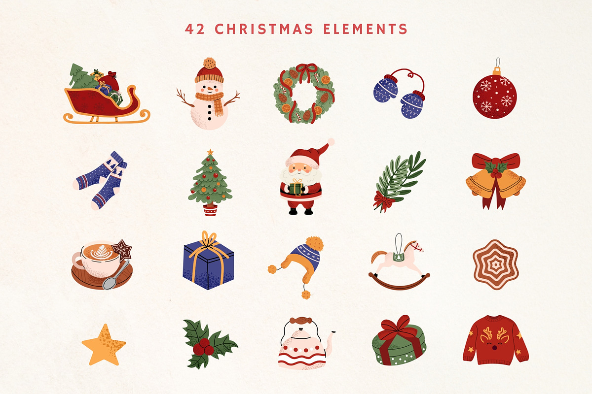 Christmas Illustration Bundle, a Seasonal Illustration by AnbyArt (Photo 2 of 8)