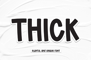 Thick Script Font