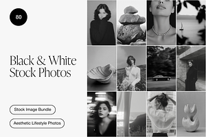 Black & White Aesthetic Stock Photos, a Beauty & Fashion Photo by Digital Asset Co