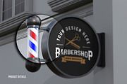 Barbershop Sign Mockup, an Advertising Mockup by Artlogs (Thumbnail 3 of 5)