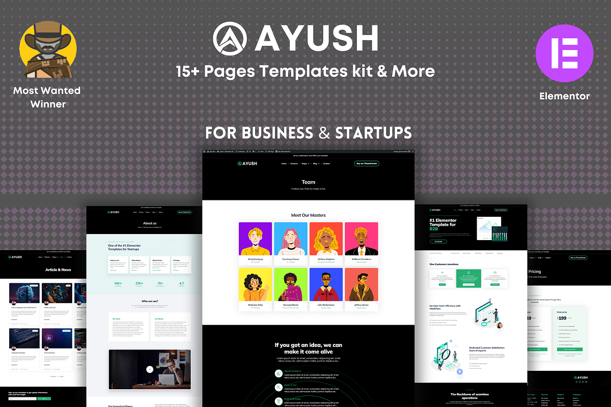 Ayush - WordPress Theme Elementor, a WordPress Template by GloriousMotive