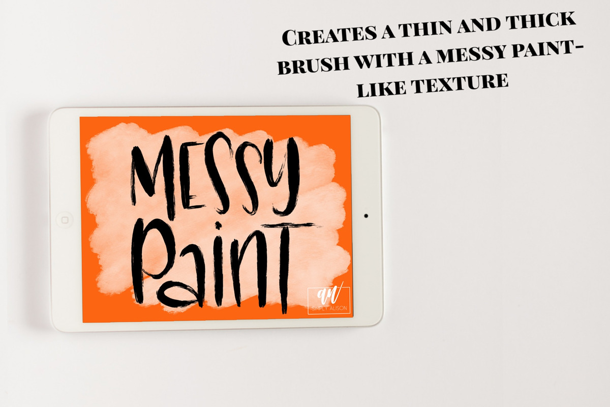18 Procreate Lettering Brushes preview 3