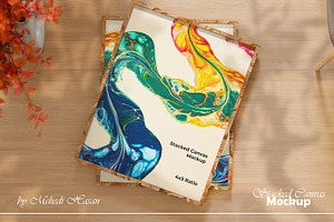 Stacked Canvas Mockup