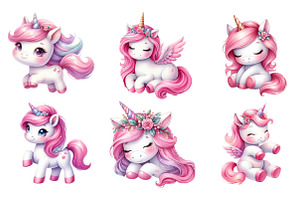 Cute Pink Unicorn Sublimation