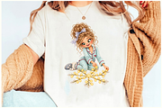 Light Up Christmas Girls Cliparts, a Seasonal Illustration by Ink Gallery (Thumbnail 9 of 13)