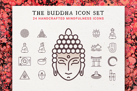 The Buddha 24 Icon Mindfulness Set
