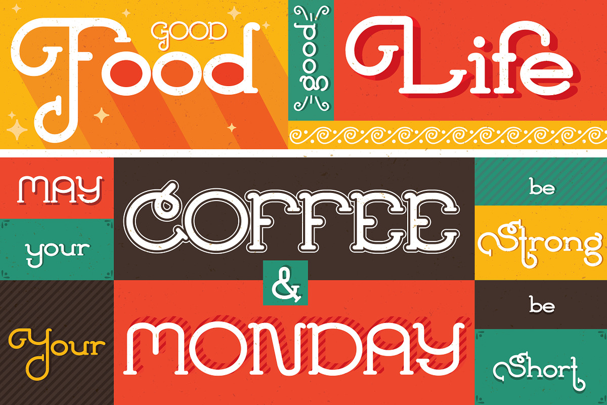 Tagliatelle Font preview 3