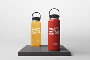 Water Bottle Mockup Set