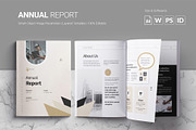 Annual Report Template, a Brochure Template by White Graphic (Thumbnail 1 of 15)
