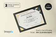 Certificate of Stock Canva Template, a Card Template by Snapybiz (Thumbnail 6 of 10)
