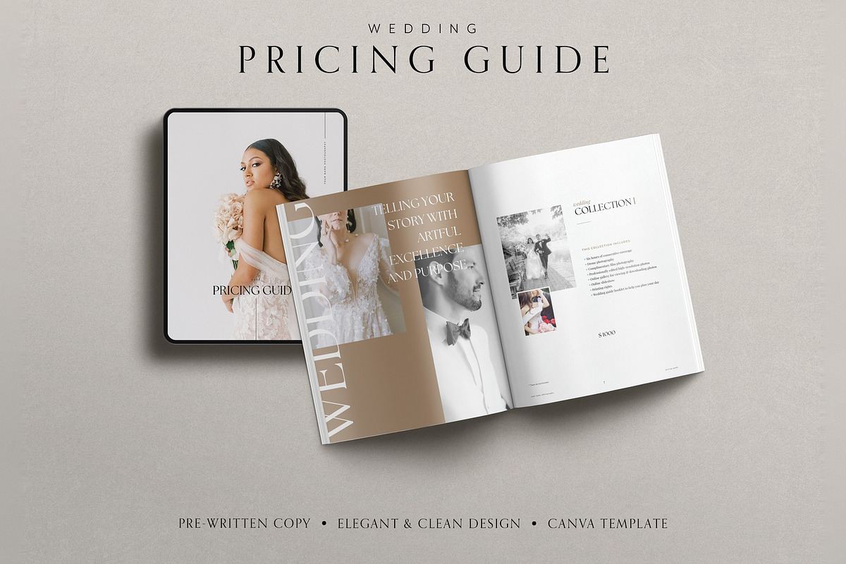 Wedding Photography Pricing Guide, a Brochure Template by Cagdas Yoldas (Photo 2 of 7)