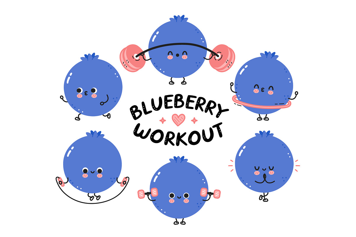 Fruits Workout Characters Bundle, a Food Illustration by Slavko Kahovsky (Photo 8 of 10)