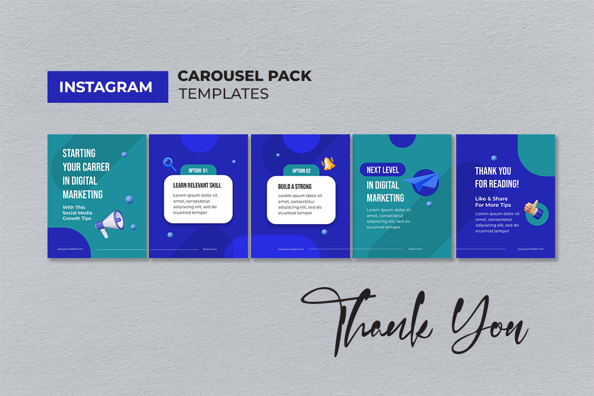 Green Marketing Instagram Carousel, a Social Media Template by UICreative (Photo 3 of 4)
