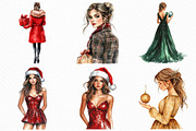 Christmas Fashion Girl Sublimation, an Illustration by Craft Nest (Thumbnail 5 of 6)