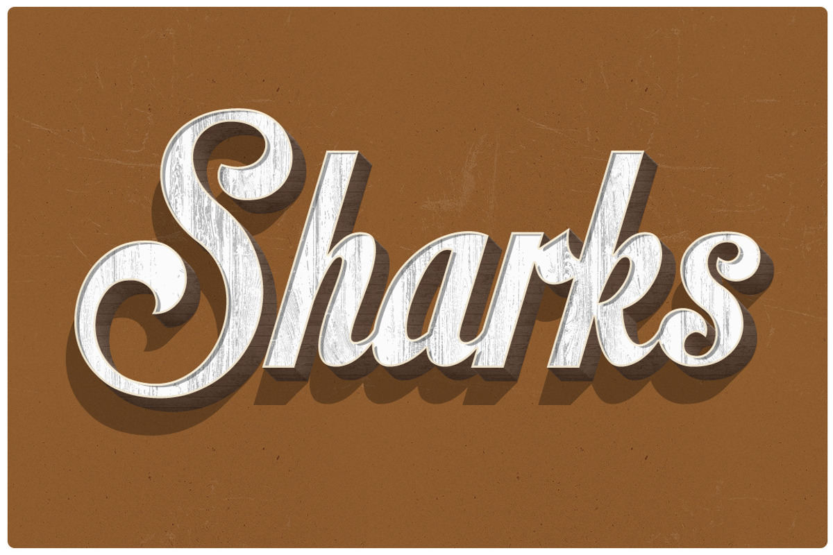 3D Wood Layer Styles for Photoshop, a Layer Style Add-On by Creativenauts (Photo 5 of 5)