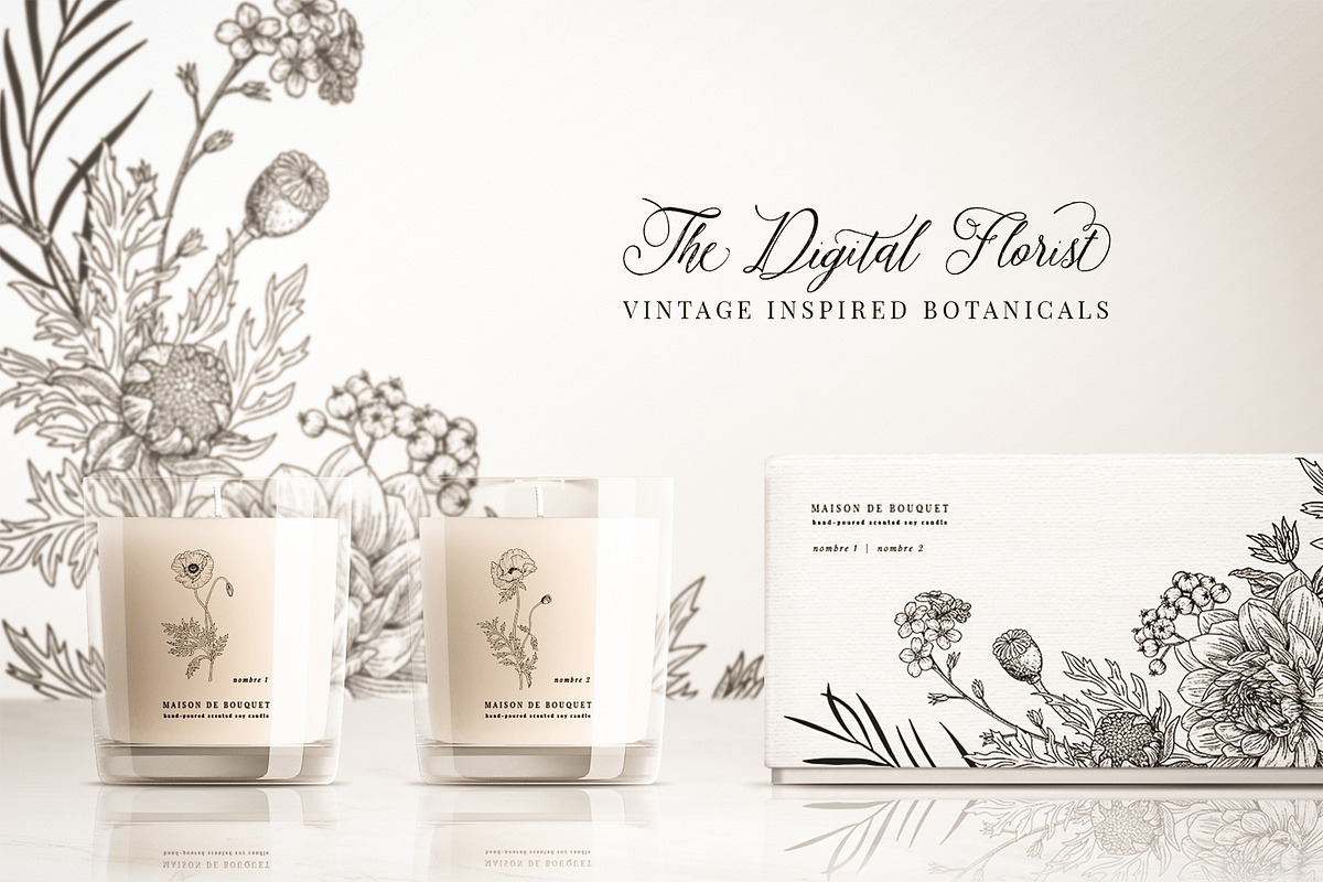 The Digital Florist Vintage Garden, an Illustration by Sophia J Caldwell (Photo 17 of 20)