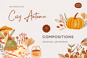 Hand Drawn Autumn Floral and Food, an Animal Illustration by Kartika Prints (Thumbnail 9 of 13)