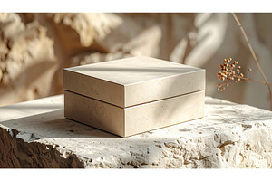 Minimalist stone box placed in, an Architecture Photo by Igor Tichonow
