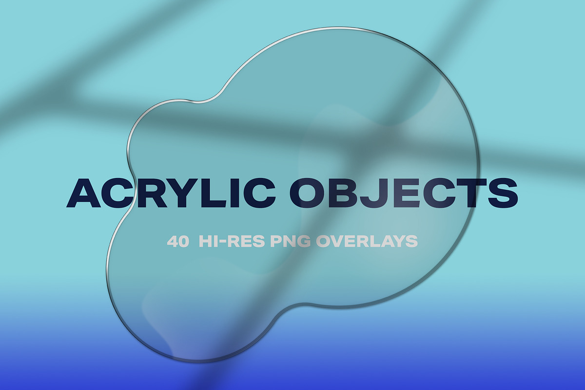 Acrylic Overlay Objects, an Object Graphic by The Fake PNG (Photo 1 of 7)
