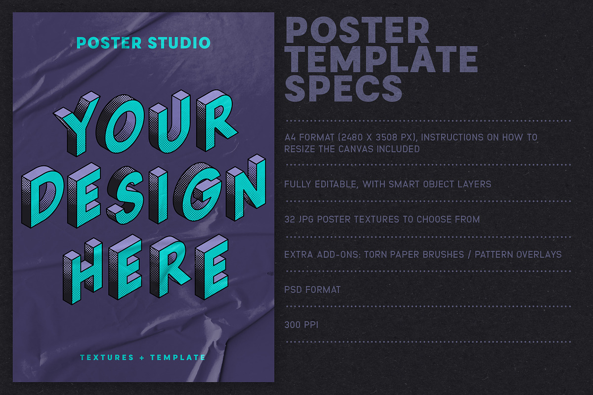 Poster Studio for Photoshop, a Layer Style Add-On by MiksKS (Photo 5 of 11)
