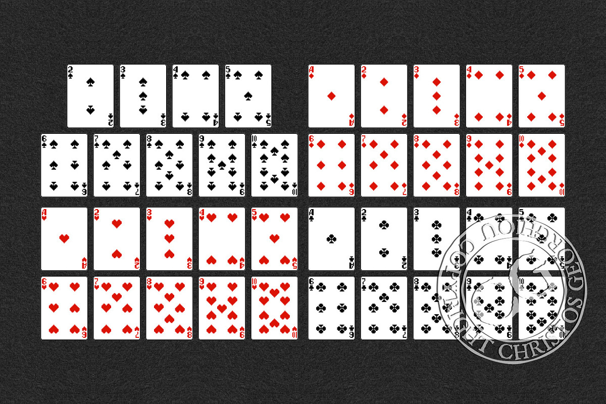 Pixel Art Novelty Playing Card Deck, an Object Graphic by Christos Georghiou (Photo 5 of 10)