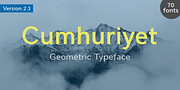 Cumhuriyet, a Sans Serif Font by Fontuma (Thumbnail 1 of 11)