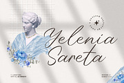 Yelenia Sareta, a Script Font by kerismaker (Thumbnail 1 of 10)