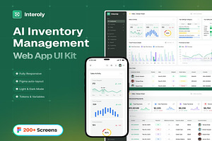 Inventory Management Web App UI Kit, an UI Kit Template by Lumina_ui_ux202