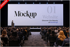 Presentation Screen Conference M PSD, an Android Mockup by Bruno's Shop