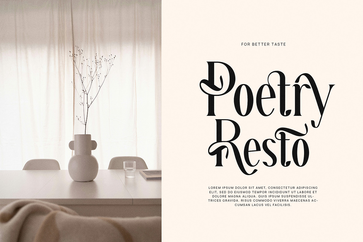 Reteons Elegant Ligature Serif Font, a Serif Font by Perfectype (Photo 3 of 6)