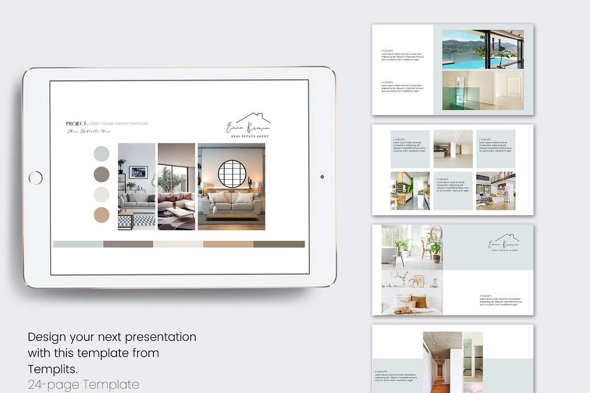 Interior Design Keynote Template, a Presentation Template by Templits (Photo 2 of 7)
