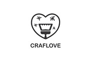 Heart Paint Simple Logo for Business, a Branding & Logo Template by Logo Loom (Thumbnail 3 of 3)