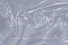 Spin Cycle Spiral Display Font