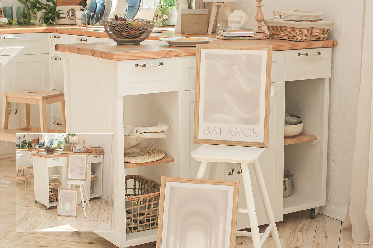 SUNNY KITCHEN | Frame Mockup set, a Household Mockup by yuliyuri.studio (Photo 5 of 27)