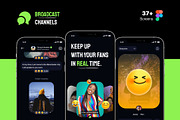 Broadcast Channels App UI Kit, an UI Kit Template by sythongnguyen777 (Thumbnail 1 of 7)