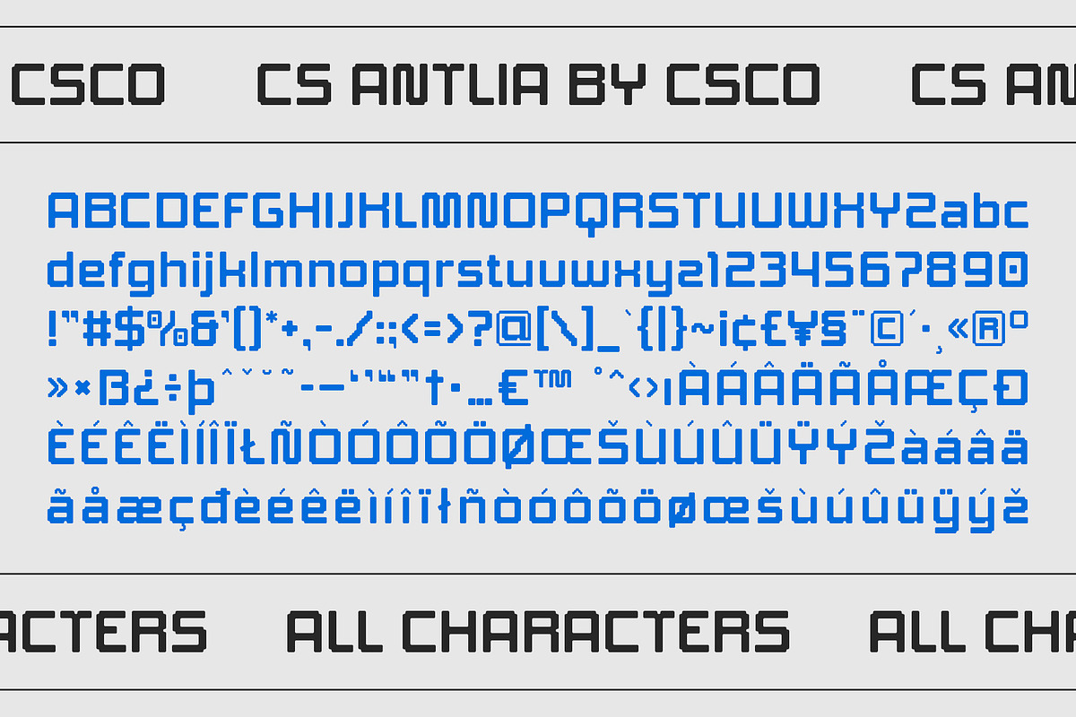 CS Antlia – Techno Font, a Sans Serif Font by Craft Supply Co. (Photo 8 of 8)