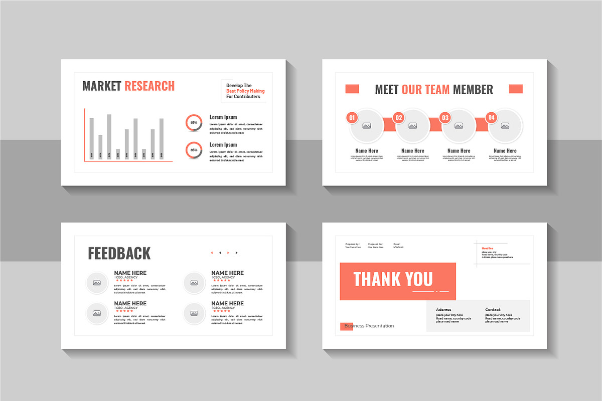 Modern Business Marketing Plan, a Presentation Template by Pavel_design (Photo 4 of 4)