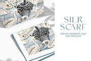 Silk Scarf Dark Elegance, a Wallpaper Graphic by Natalia0307 (Thumbnail 6 of 7)