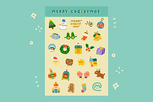 Christmas Sticker For Goodnotes