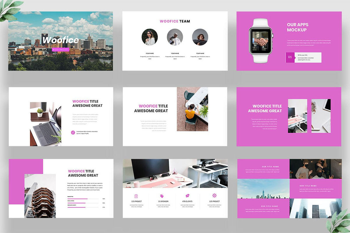 Woofice Business Google Slides, a Presentation Template by Infinity Vector Studio (Photo 3 of 5)