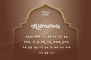 Sahara Scrolls - Arabic Typeface, a Script Font by HipFonts (Thumbnail 11 of 11)