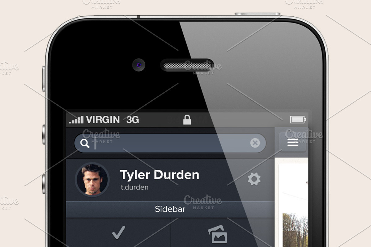 iPhone App Template (PSD), an App Template by UI Store (Photo 4 of 5)