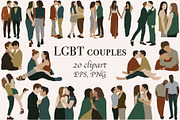 Abstract Gay couples, a Person Illustration by ApetekMarket (Thumbnail 1 of 6)