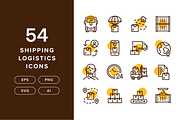 54 Shipping Logistics Icons, an Icon by Furnace (Thumbnail 1 of 5)