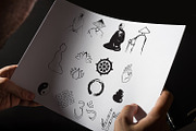Hand Drawn Oriental Vectors, an Illustration by ijiki (Thumbnail 5 of 5)