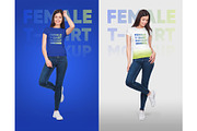 Female T-Shirt Mockups Vol 5 Part 2, a Shirt Mockup by Hi, Mock-Up! (Thumbnail 6 of 10)