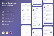 Task Tracker Mobile App UI Kit, an UI Kit Template by Betush (Thumbnail 2 of 2)